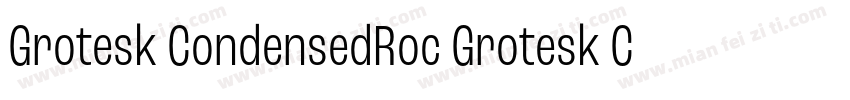 Grotesk CondensedRoc Grotesk Conden字体转换